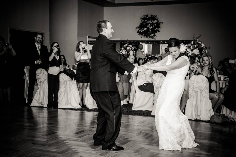 Wedding ballroom area