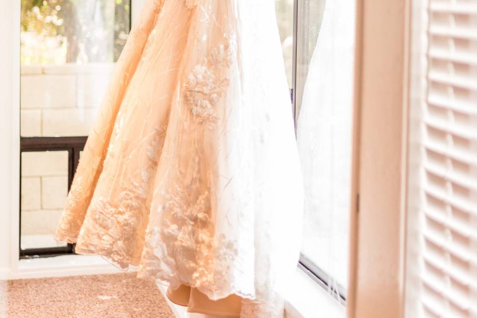 Wedding dress highlight