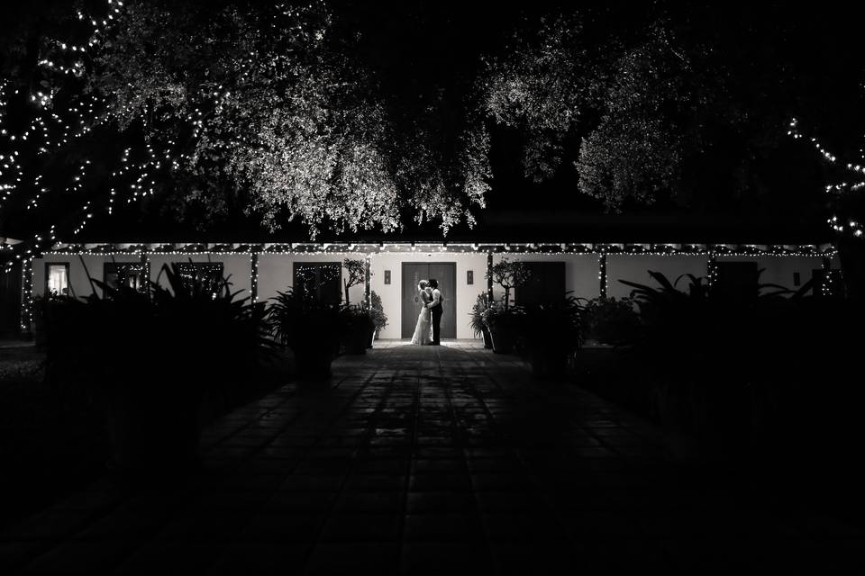Night wedding photography