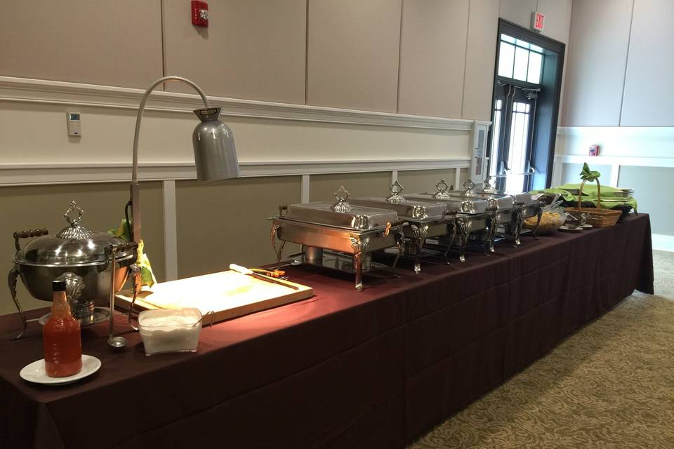 Buffet with carving station