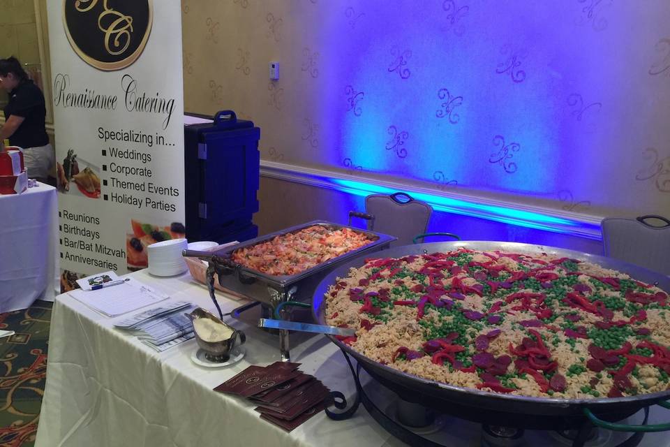 Paella at bridal show