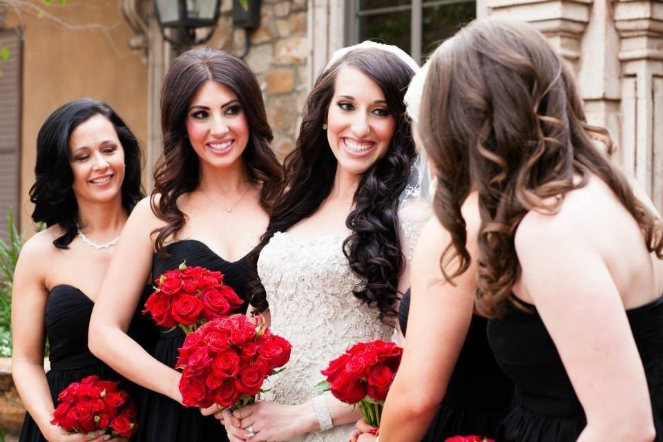 Red bouquets