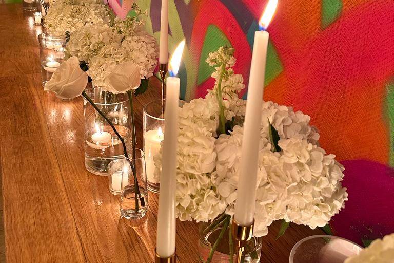 Flowers & Candles…perfect pair