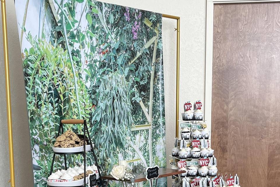 Botanical Garden Dessert Table