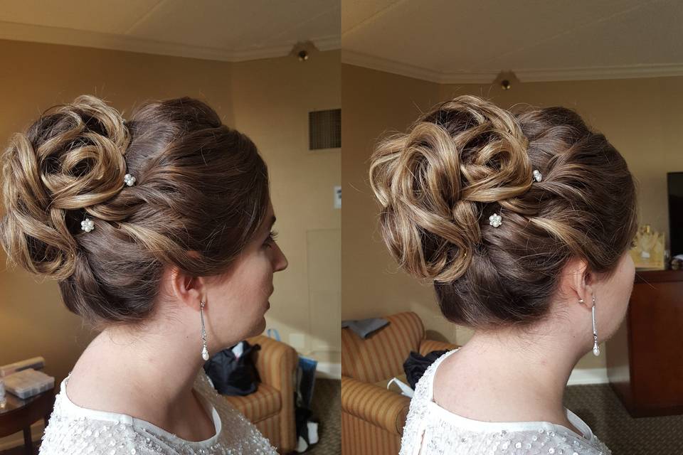 Intricate updo