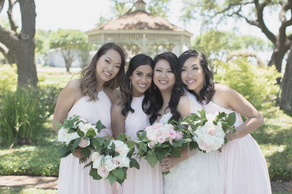 Lovely bridal party