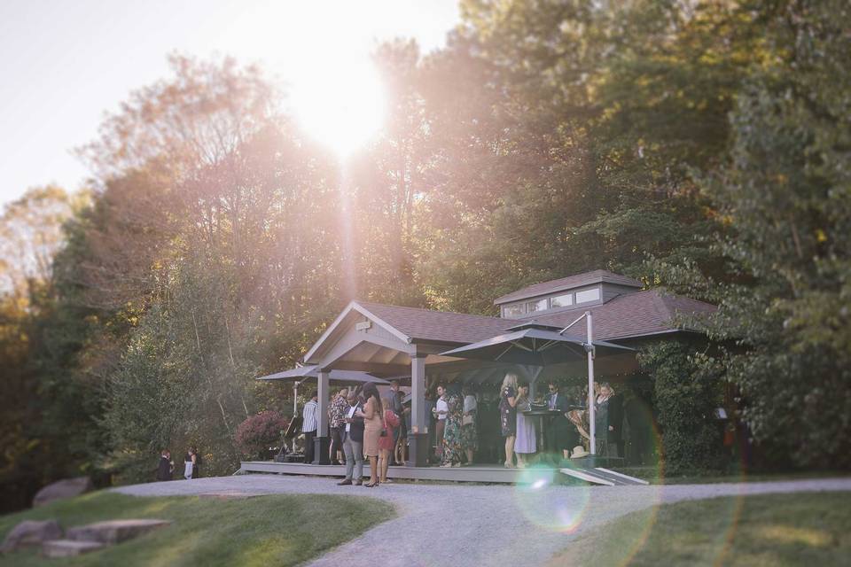 Cocktails at Hilltop Pavilion