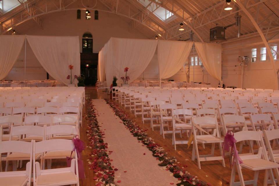 Wedding ceremony setup