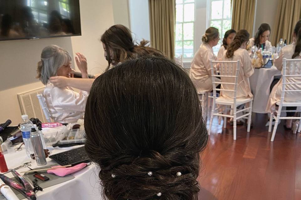 Bridal hair