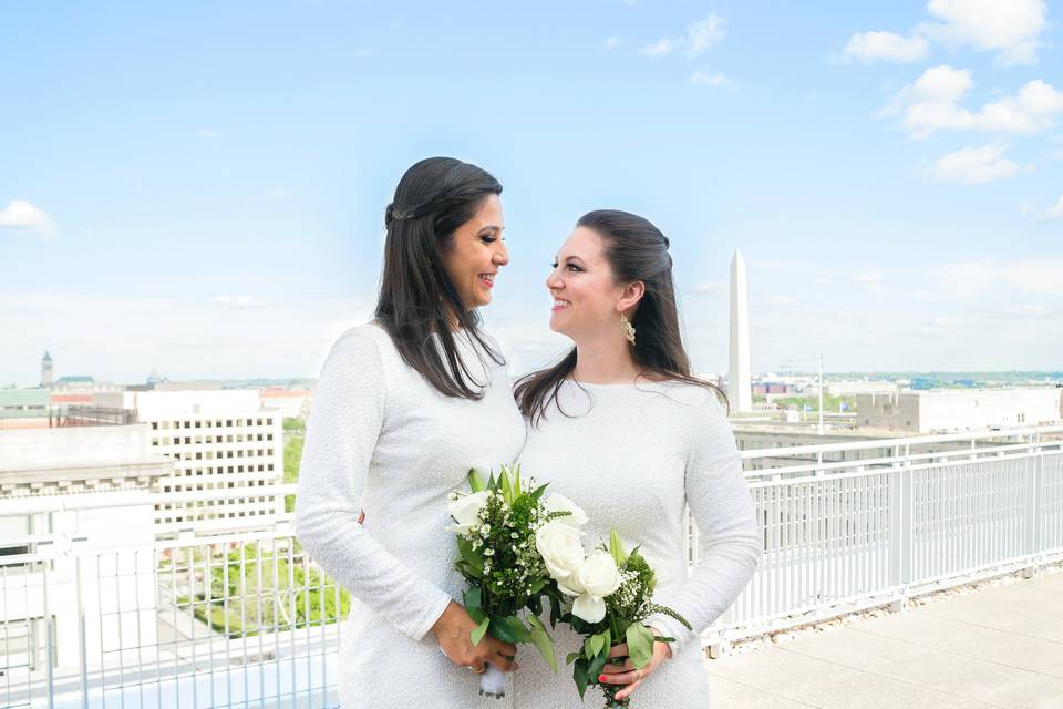 GWU City View Room wedding