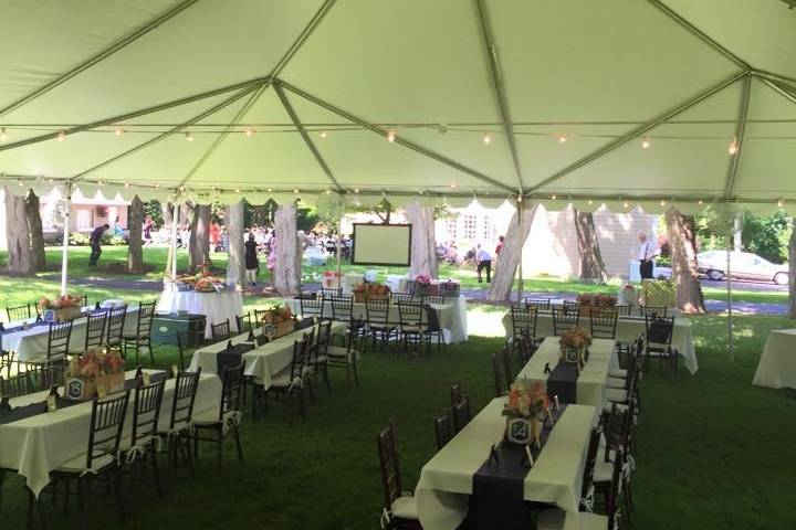 Tented reception