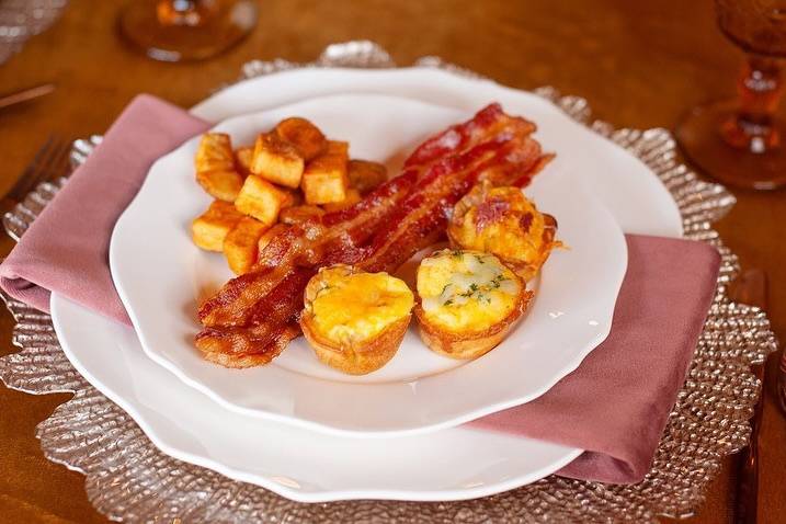 Muffin Quiche and Bacon