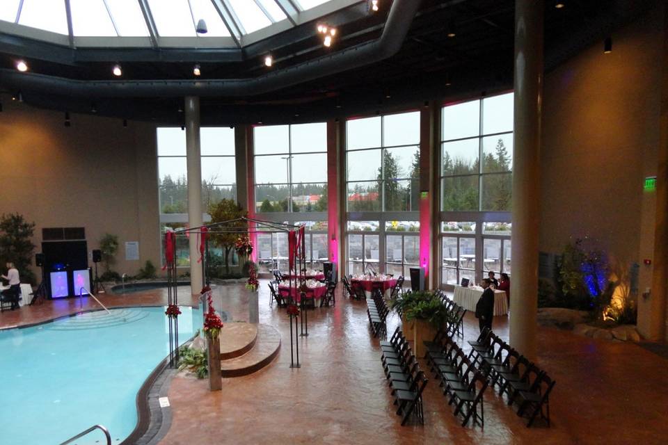 Tulalip Hotel & Casino Pool Area Wedding 2012
