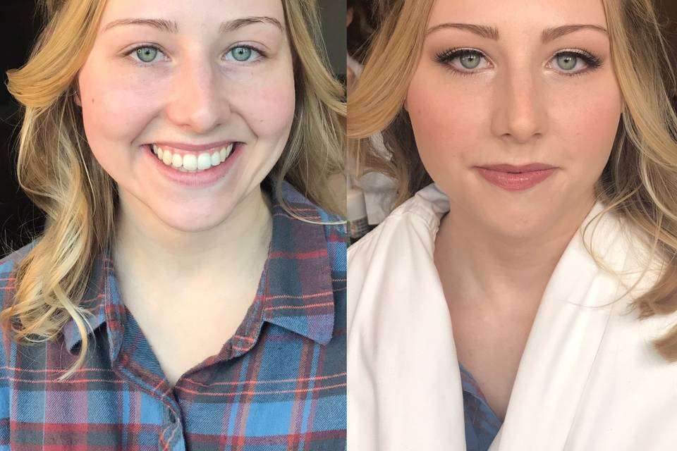 Bridesmaid Before and After