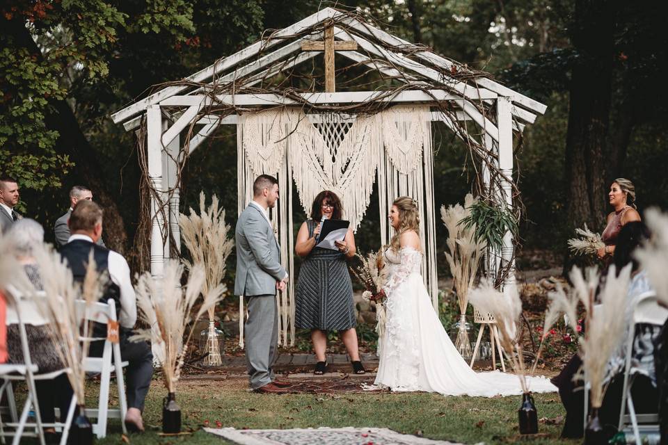 Boho Wedding Ceremony