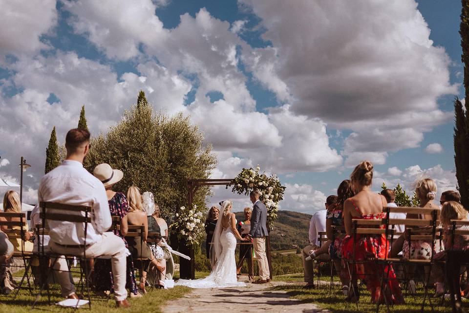 Ceremony in tuscany