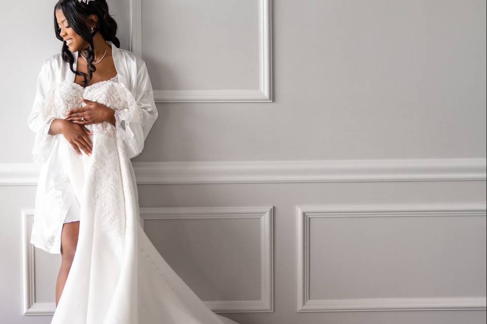 Bride and Bridesmaid