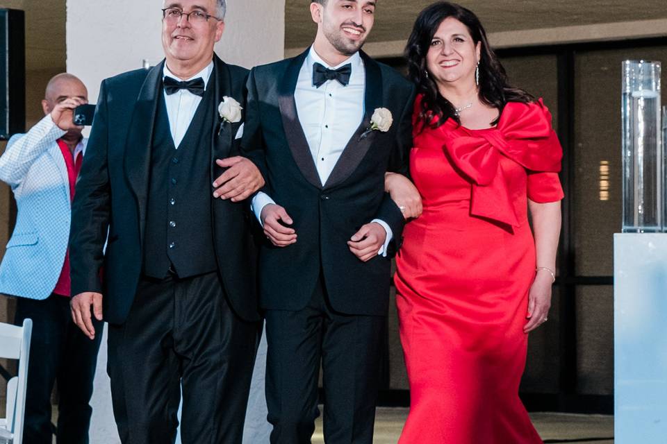 Groom and Parents