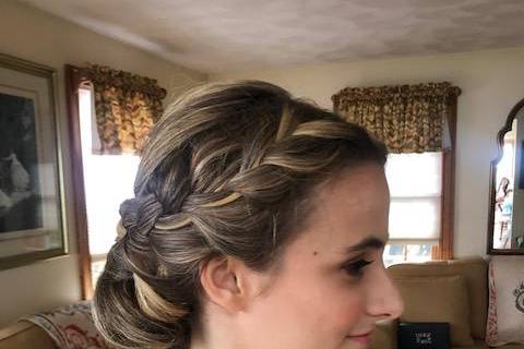 Braided updo