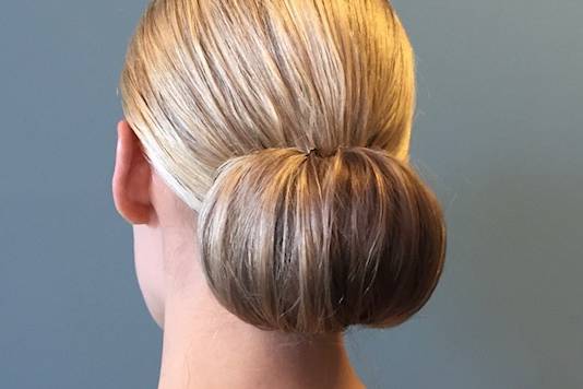 Sleek bun