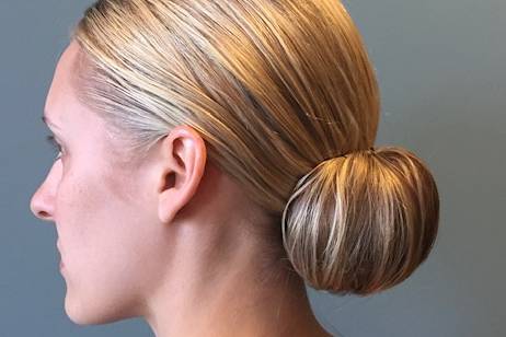 Sleek bun
