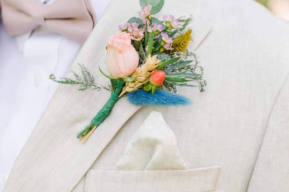 Wildflower bridal bouquet