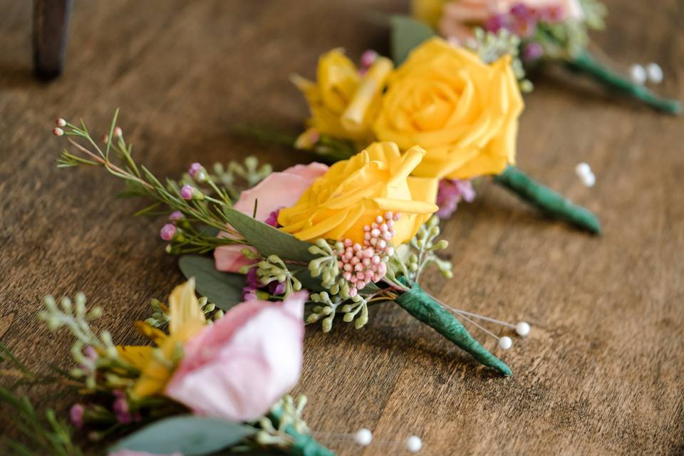 Boho moon gate wedding