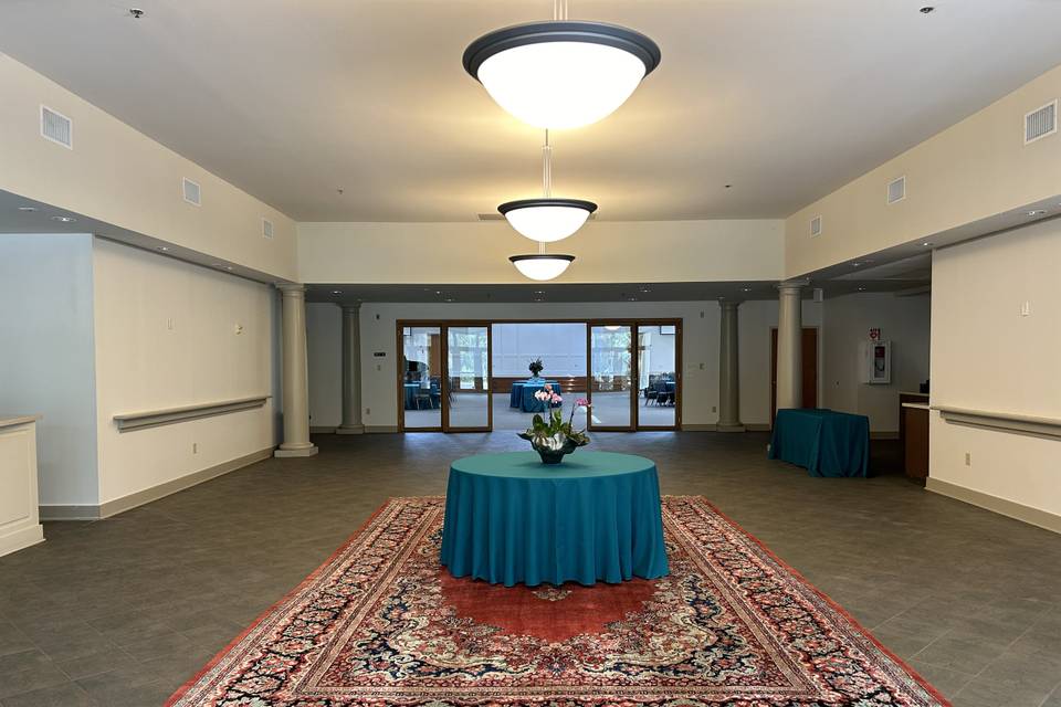 Front room of Event Center