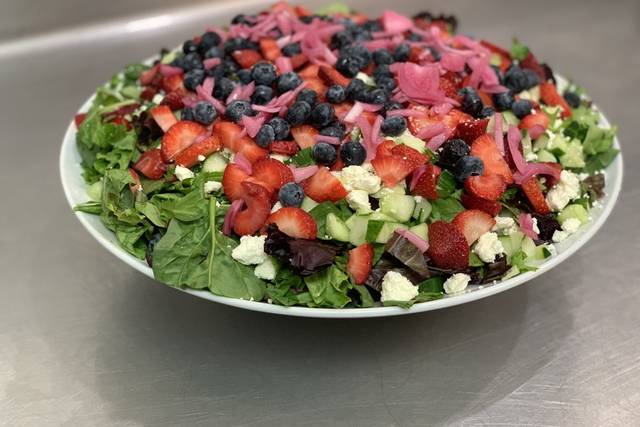 Spring berry crunch salad