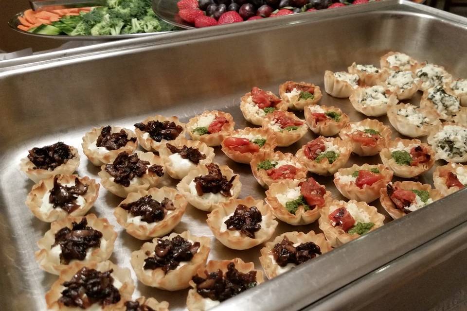 Assorted phyllo tartlets