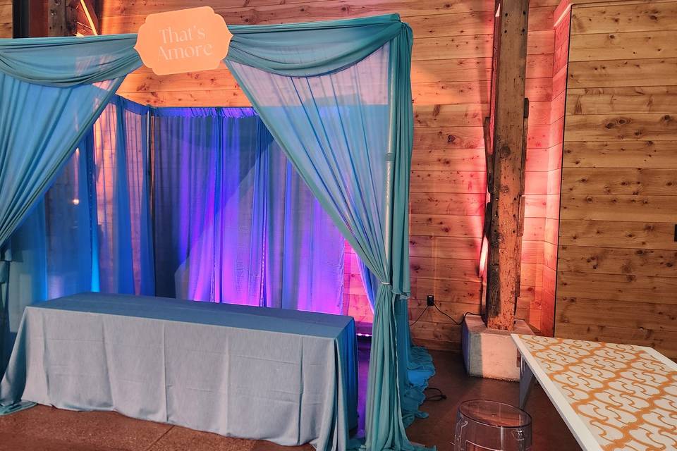 Lighting and drape