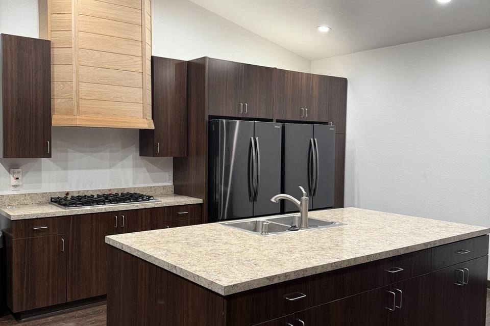 Modern prep kitchen for weddin