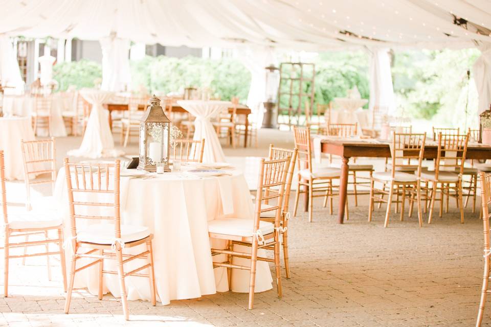 Reception tent