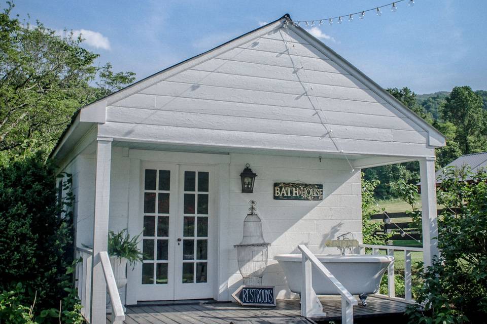 Reception tent