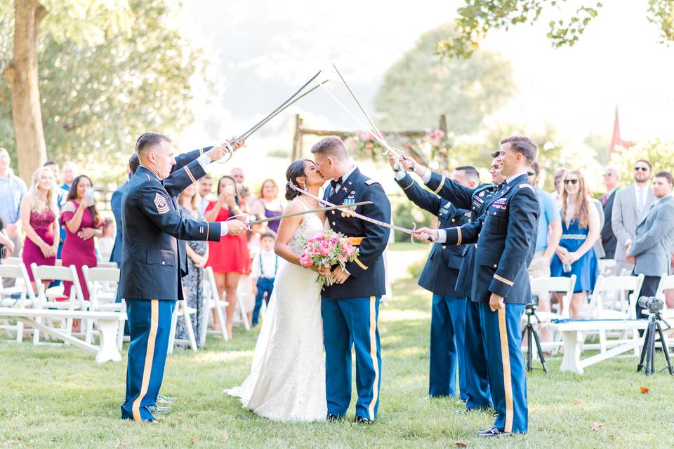 Chic reception tent