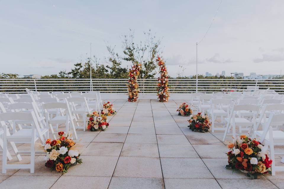 Ceremony on FINFROCK Terrace