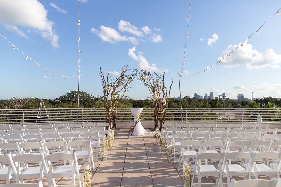 Wedding ceremony area