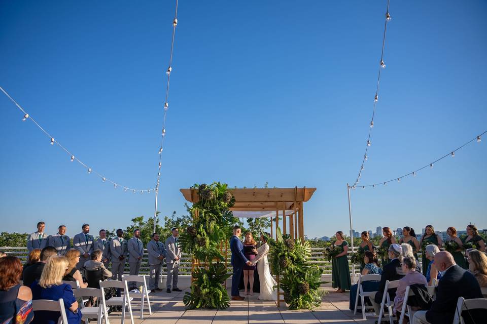 Ceremony on FINFROCK Terrace