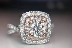 Rose gold halo