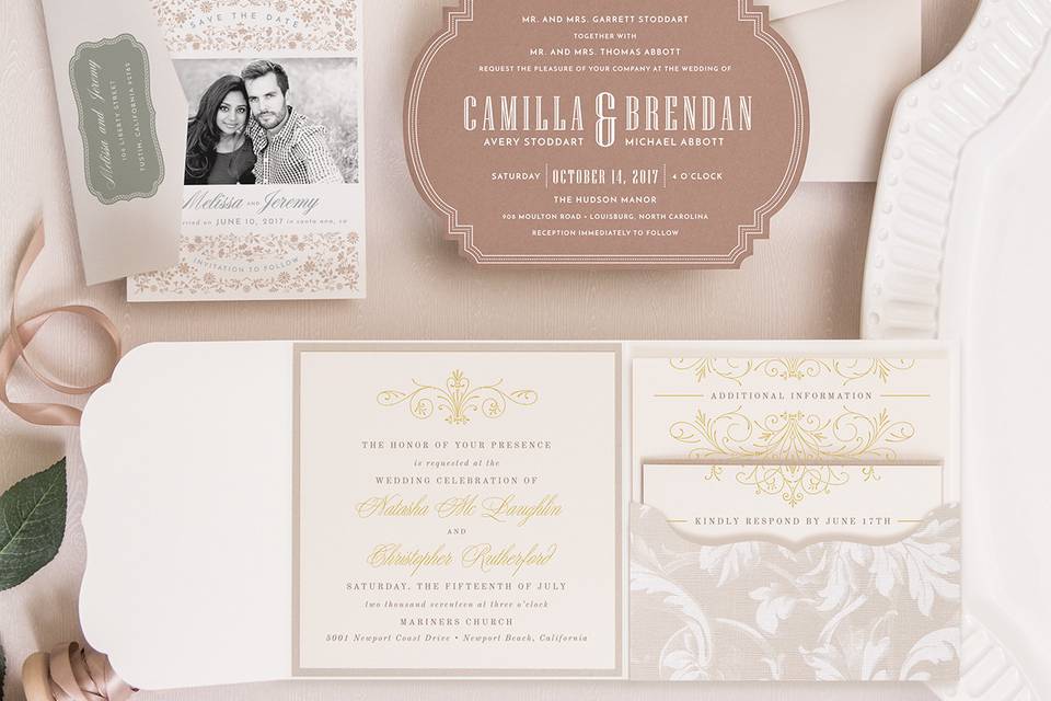 Wedding Invitations Postage: 3 Types - Leah E. Moss Designs