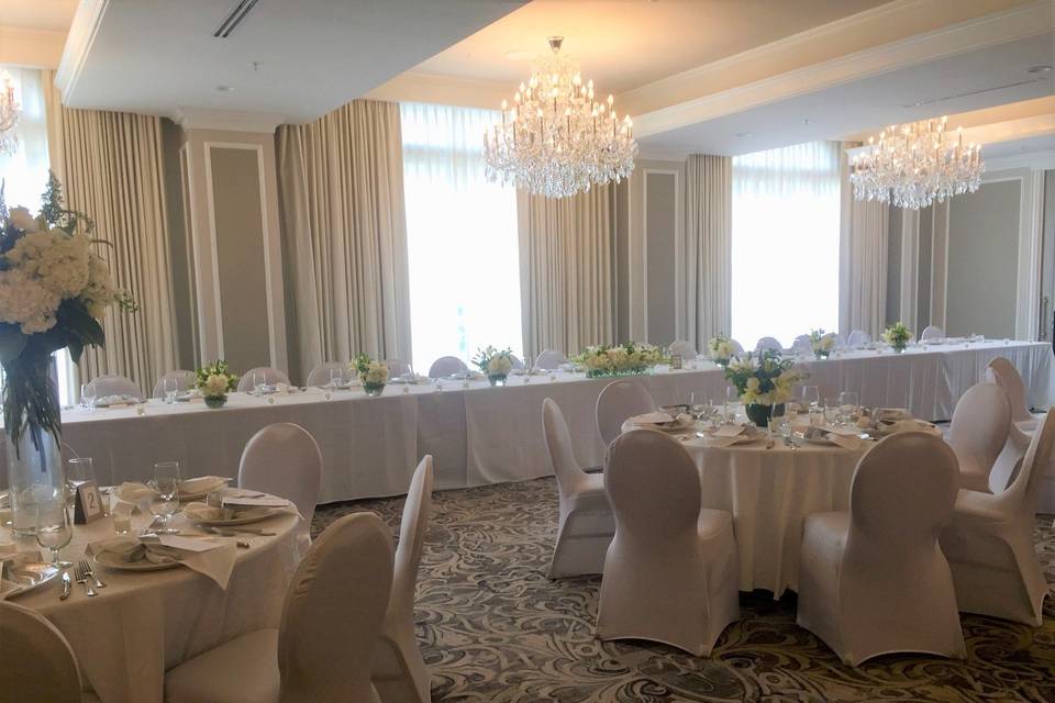 Rehearsal Dinner Set up