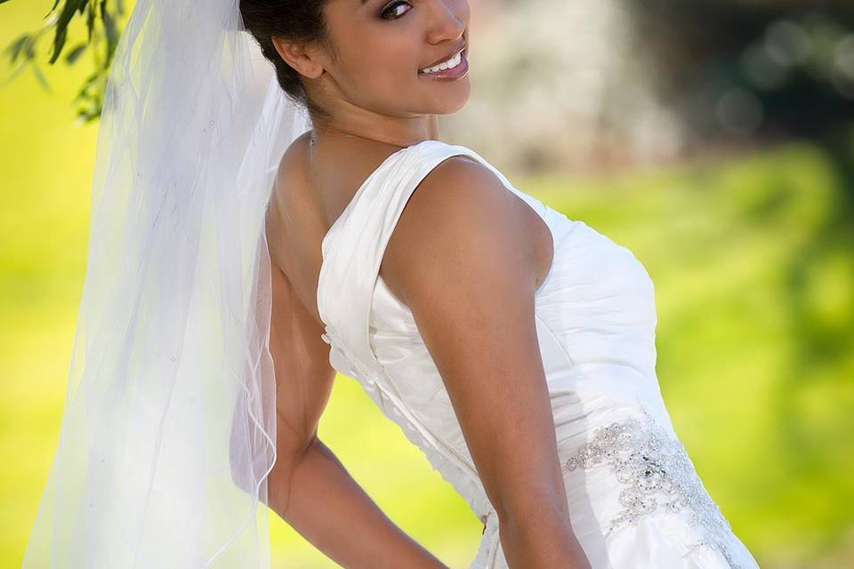 Bride in her full attire