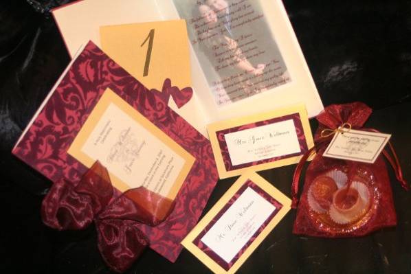 Personalize your invitations, Programs, Pew cards, Placecards, Table Numbers, Favors & Tags