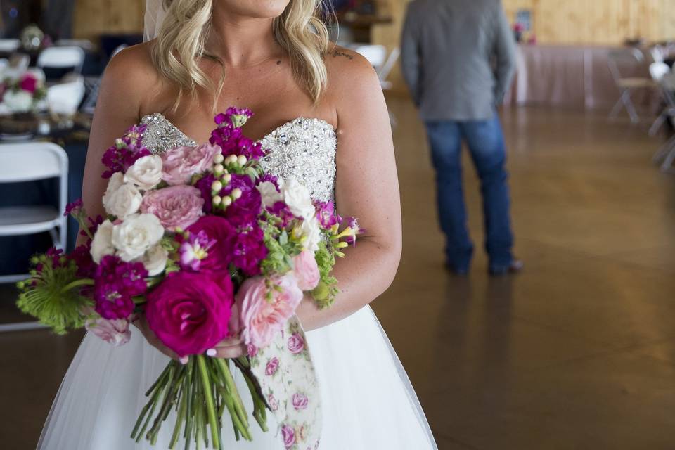 The bride with bouquet