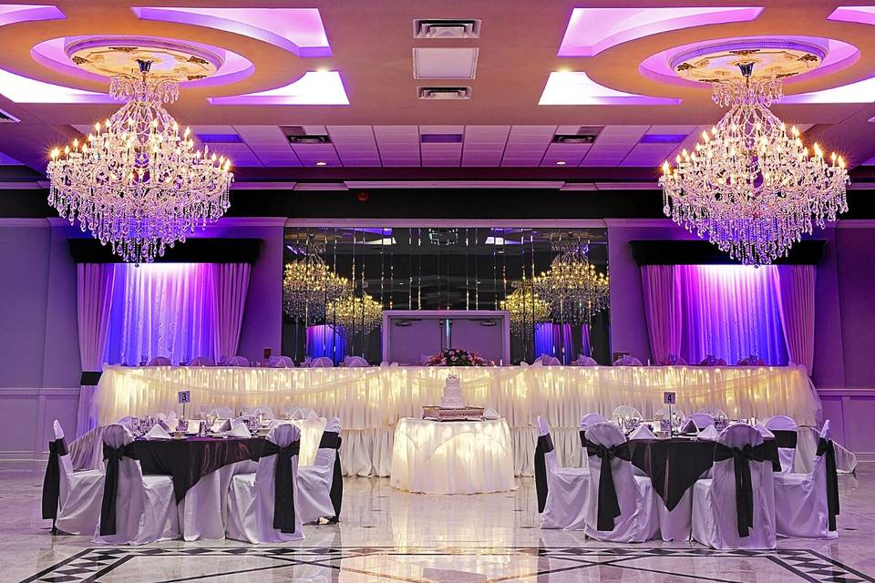 Wedding reception area