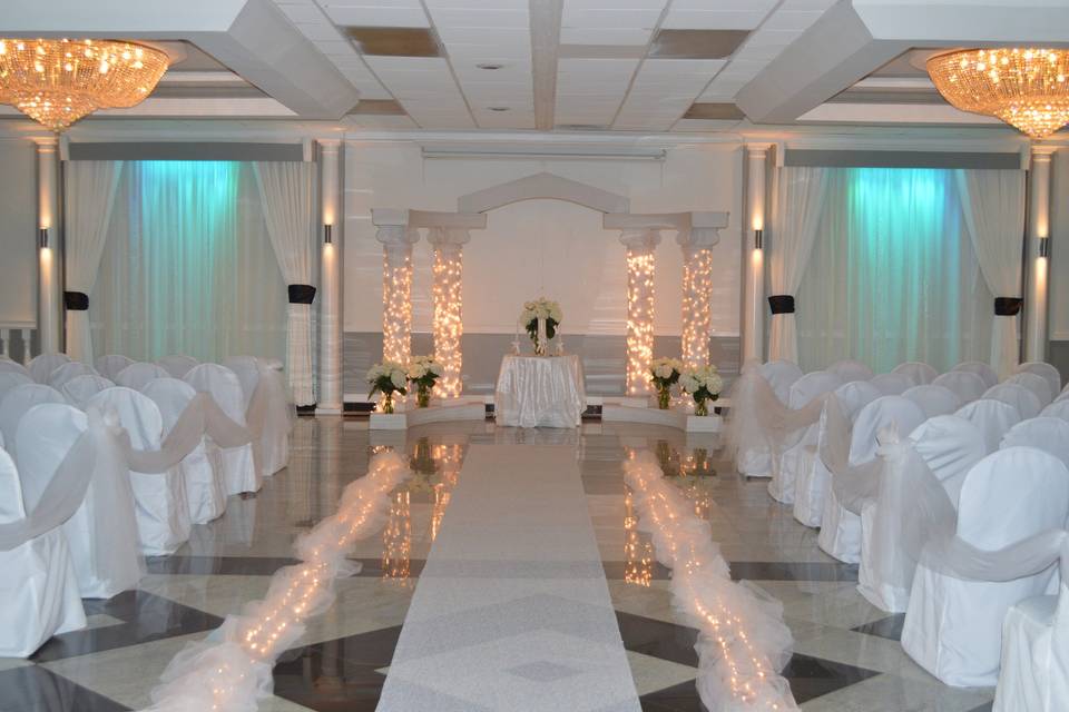 Wedding ceremony area