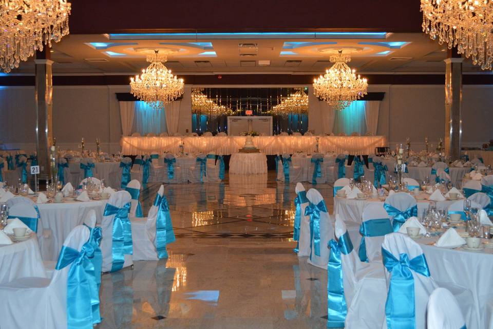 Wedding reception area