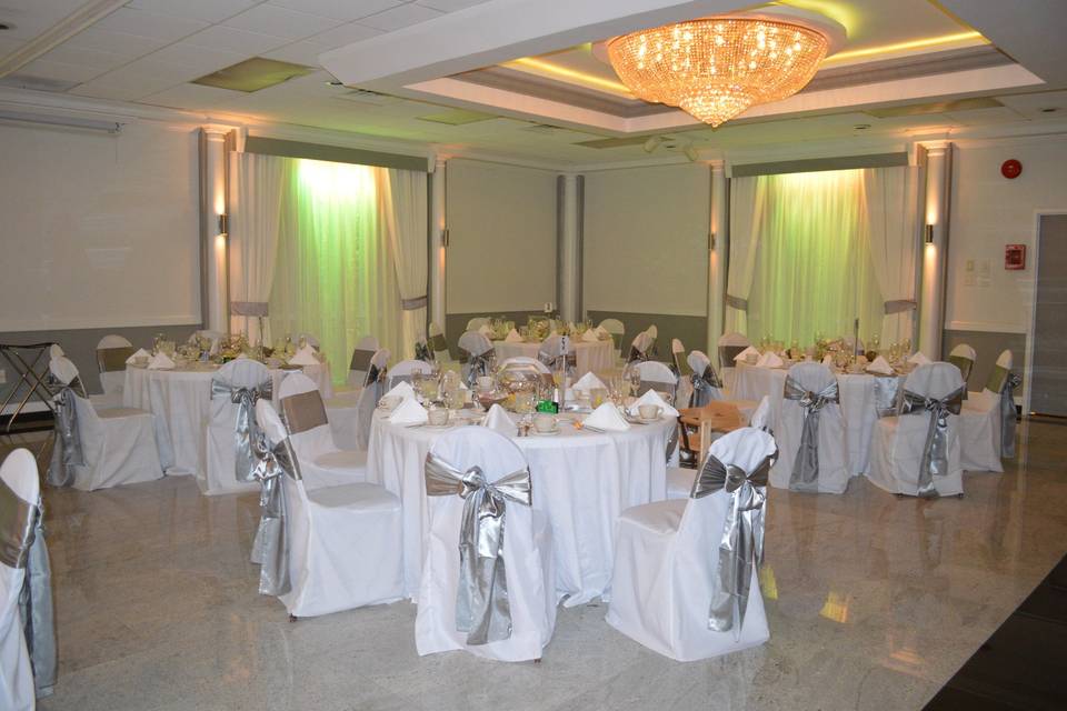 Wedding reception area