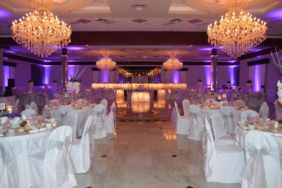 Wedding reception area