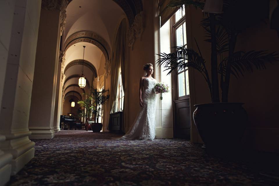 Bride on her wedding day - Blue Butterfly Films